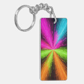 Neon Radial Burst Explosion Schlüsselanhänger (Vorderseite links)