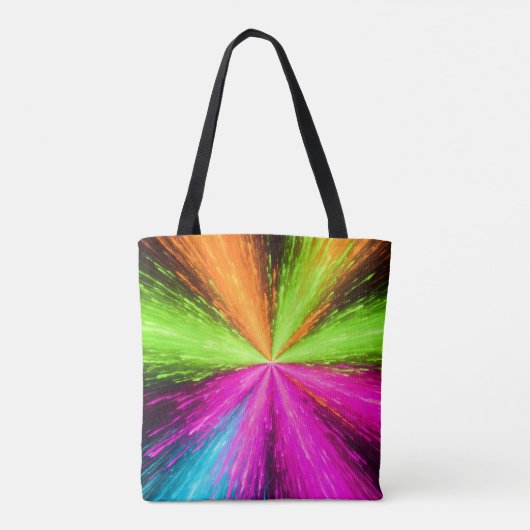 Neon Radial Burst Explosion Tasche (Rückseite)