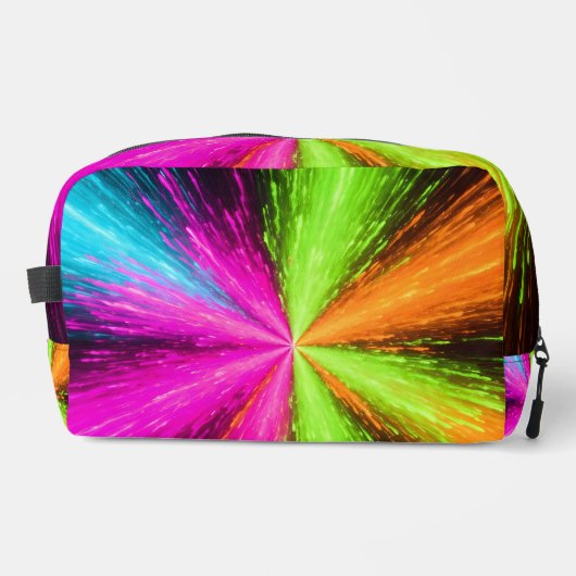 Neon Radial Burst Explosion Waschbeutel (Vorderseite)