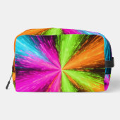 Neon Radial Burst Explosion Waschbeutel (Rückseite)