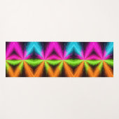 Neon Radial Burst Explosion Yogamatte (Vorderseite (Horizontal))