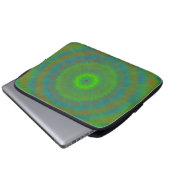 Neon Radial Ripple Laptopschutzhülle (Vorne Knopf)