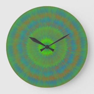 Neon-Radial-Welle Große Wanduhr