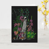 Neon Rain Forest Gruß Karte (Gelbe Blume)