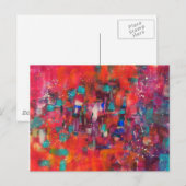 Neon Rain Postkarte (Vorne/Hinten)