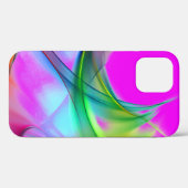 Neon Rainbow Abstract Design Case-Mate iPhone Case (Rückseite (Horizontal))