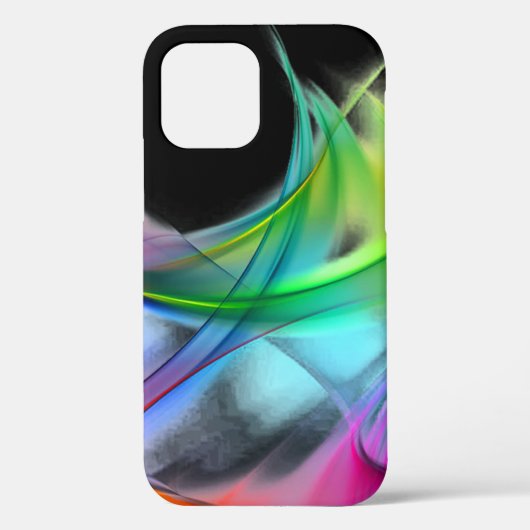 Neon Rainbow Abstract Design Case-Mate iPhone Hülle (Rückseite)