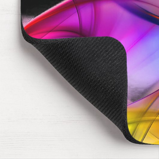 Neon Rainbow Abstrakt Mousepad (Ecke)