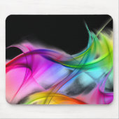 Neon Rainbow Abstrakt Mousepad (Vorne)