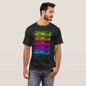 Neon Rainbow Bacon Lover T-Shirt (Vorne ganz)