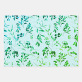 Neon Rainbow Botanischer Eukalyptus Geschenkpapier Set (Vorderseite 3)