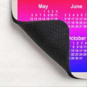 Neon Rainbow Calendar 2024 von Janz Two Tone Mousepad (Ecke)