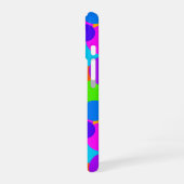Neon Rainbow Fun Bubbles iPhone 16 Hülle (Linke Seite)