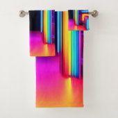 Neon Rainbow Gateway Badhandtuch Set (Insitu)