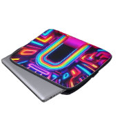 Neon Rainbow Gateway Laptopschutzhülle (Vorne Knopf)