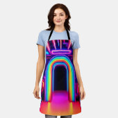 Neon Rainbow Gateway Schürze (Getragen)