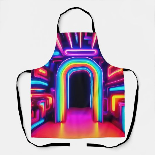 Neon Rainbow Gateway Schürze (Vorderseite)