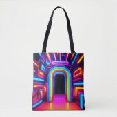 Neon Rainbow Gateway Tasche (Vorderseite)