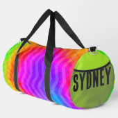 Neon Rainbow Herringbone Duffle Bag (Rechte Ecke)