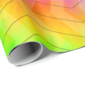 Neon Rainbow Herringbone Gift Bag Geschenkpapier (Rolleneckpunkt)