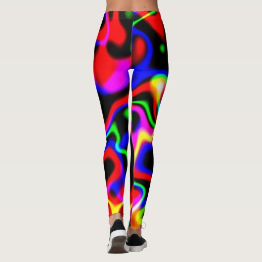 Neon Rainbow Leggings (Rückseite)