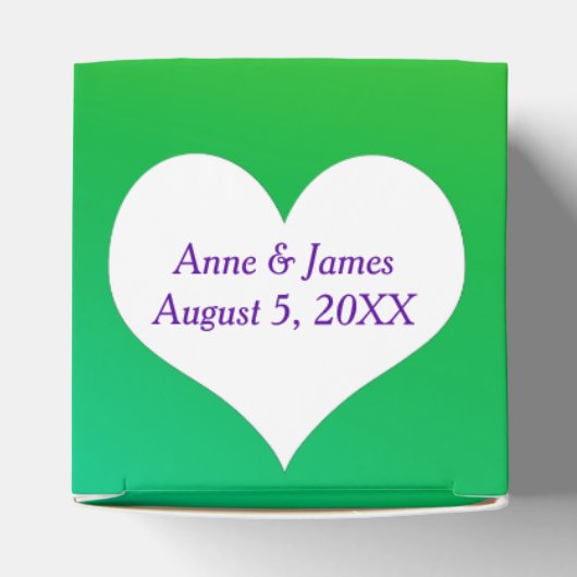 Neon Rainbow mit Herz Geschenkschachtel (Oben)