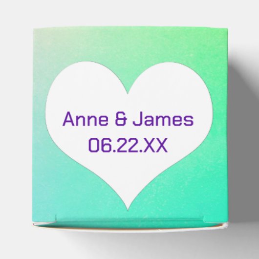 Neon Rainbow mit Herz Geschenkschachtel (Oben)