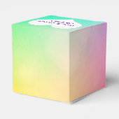 Neon Rainbow mit Herz Geschenkschachtel (Rückseite)