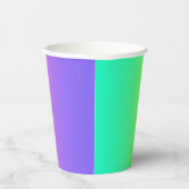 Neon Rainbow Ombre Gradient Blur Abstract Design Pappbecher (Rechts)