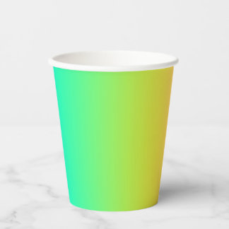 Neon Rainbow Ombre Gradient Blur Abstract Design Pappbecher