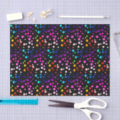 Neon Rainbow Polka Dots Seidenpapier (Handwerk)