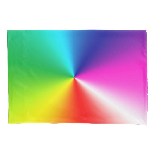 Neon Rainbow Prism Pattern Kissenbezug (Vorderseite-Links)