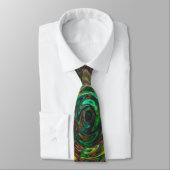 Neon Rainbow psychedelic Neck Tie Krawatte (Gebunden)