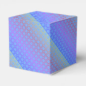 Neon Rainbow Square Pattern Geschenkschachtel (Rückseite)