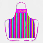 Neon Rainbow Strip Custom Schürze (Vorderseite)