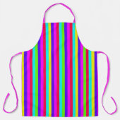Neon Rainbow Stripe Schürze (Vorderseite)