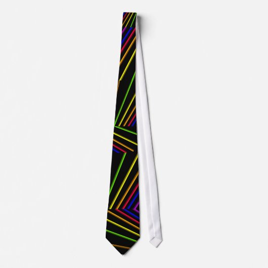 NEON RAINBOW STRIPES KRAWATTE (Vorderseite)