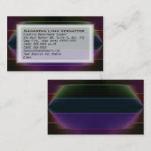 Neon Rainbow Stripes Visitenkarte (Vorne/Hinten)