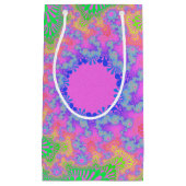 Neon Rainbow Sunburst Kleine Geschenktüte (Vorderseite)