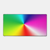 Neon Rainbow Vortex Schreibtischunterlage (Vorderseite)