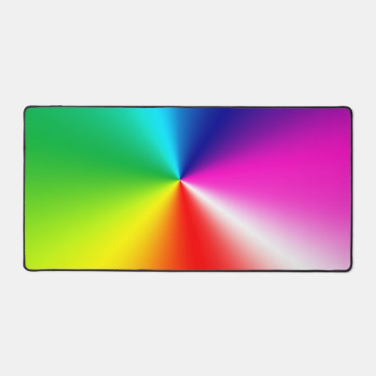 Neon Rainbow Vortex Schreibtischunterlage (Vorderseite)