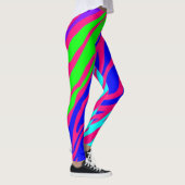 Neon Rainbow Zebra Leggings (Rechts)
