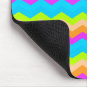 Neon Rainbow Zigzag Mousepad (Ecke)