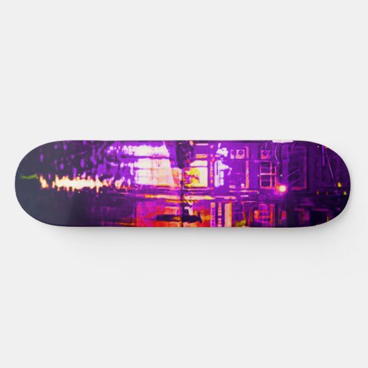 Neon Rainey Street Skateboard Deck (Horizontal)