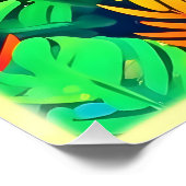 Neon Rainforest Fantasy Poster (Ecke)
