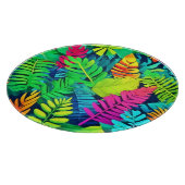Neon Rainforest Fantasy Schneidebrett (Ecke)