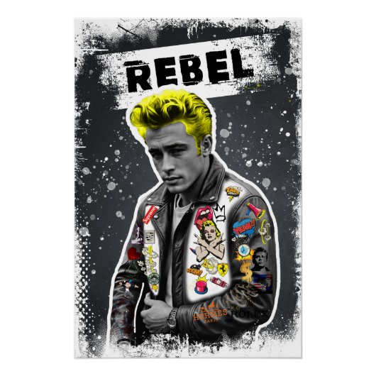 Neon Rebel Collage Poster (Vorderseite)