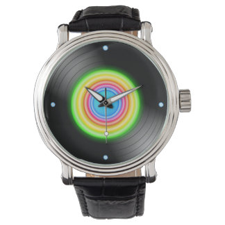 Neon Record Armbanduhr