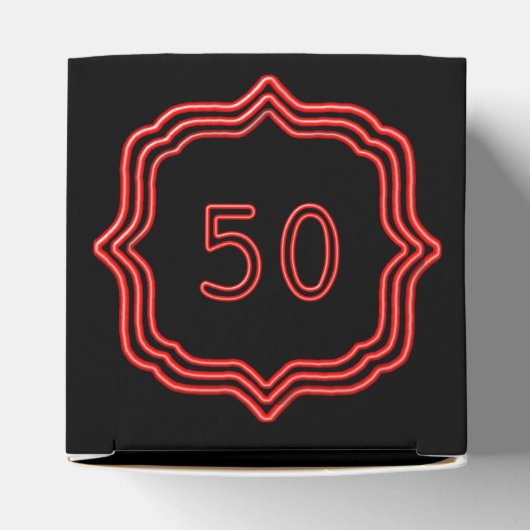 Neon Red 50 Geschenkschachtel (Oben)