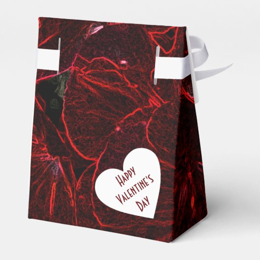 Neon Red Violas Geschenkschachtel (Rückseite)